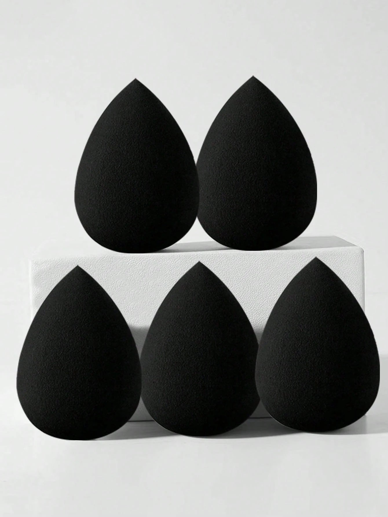 30/20/15/10/8//6/5/3/2pcs Multi-Functional Black Makeup Sponges, Liquid/Cream/Powder Seamless Smooth Makeup Sponges, Water Drop Shaped Makeup Sponges, Dry And Wet Use Makeup Tools, Multi-Functional Ma