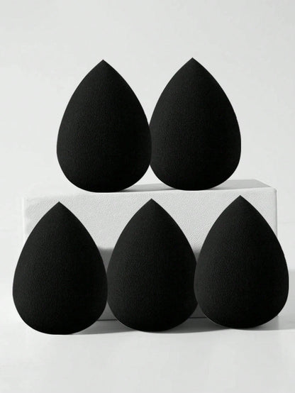 30/20/15/10/8//6/5/3/2pcs Multi-Functional Black Makeup Sponges, Liquid/Cream/Powder Seamless Smooth Makeup Sponges, Water Drop Shaped Makeup Sponges, Dry And Wet Use Makeup Tools, Multi-Functional Ma