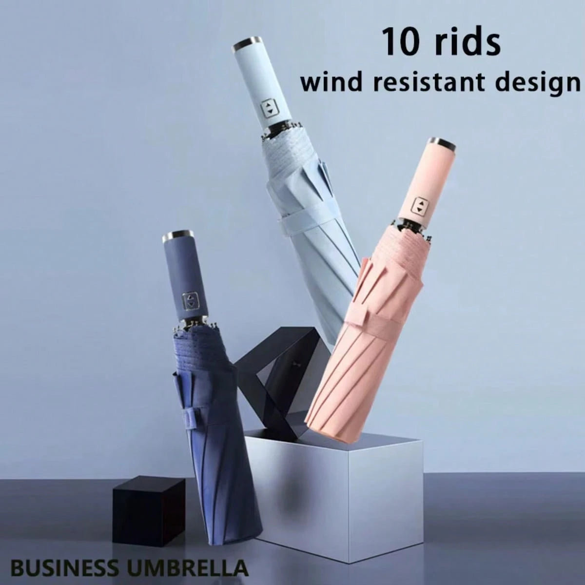 30 Bones Windproof Strong Reinforced Automatic Folding Umbrella For Men And Women, Large Buckle Handle Wind And Water Resistant 1PC Summer Cooling,Beach,Travel
