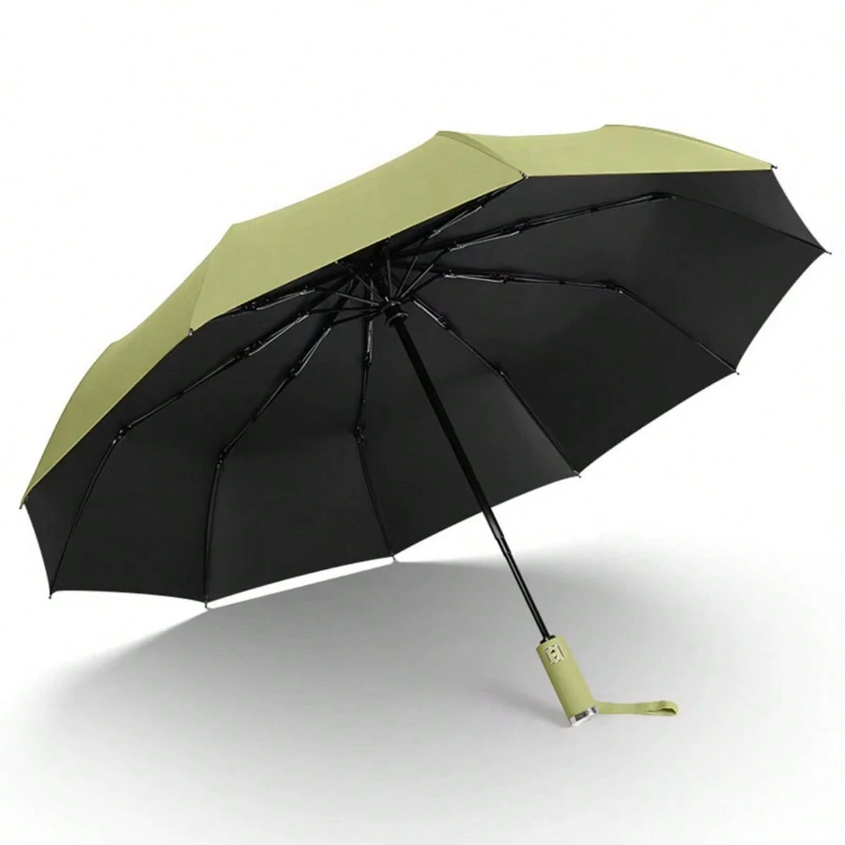 30 Bones Windproof Strong Reinforced Automatic Folding Umbrella For Men And Women, Large Buckle Handle Wind And Water Resistant 1PC Summer Cooling,Beach,Travel