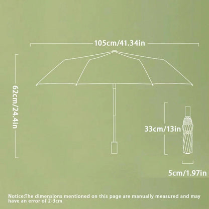 30 Bones Windproof Strong Reinforced Automatic Folding Umbrella For Men And Women, Large Buckle Handle Wind And Water Resistant 1PC Summer Cooling,Beach,Travel