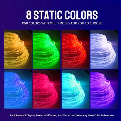300cm/118.11 Inches Car Atmosphere Light, Multiple Colors, USB Plug-In Atmosphere Light Strip, Mobile Phone APP Music Rhythm Control LED Light, Car High Brightness Neon Light Set