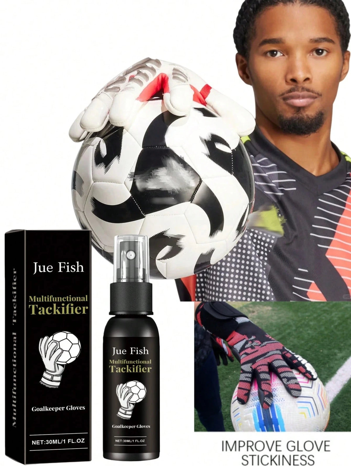 30ml/Box Goalkeeper Glove Grip Spray, With Adhesive Spray, Increases Glove Tack And Grip Strength, Wedding Gift, Birthday Gift, Football