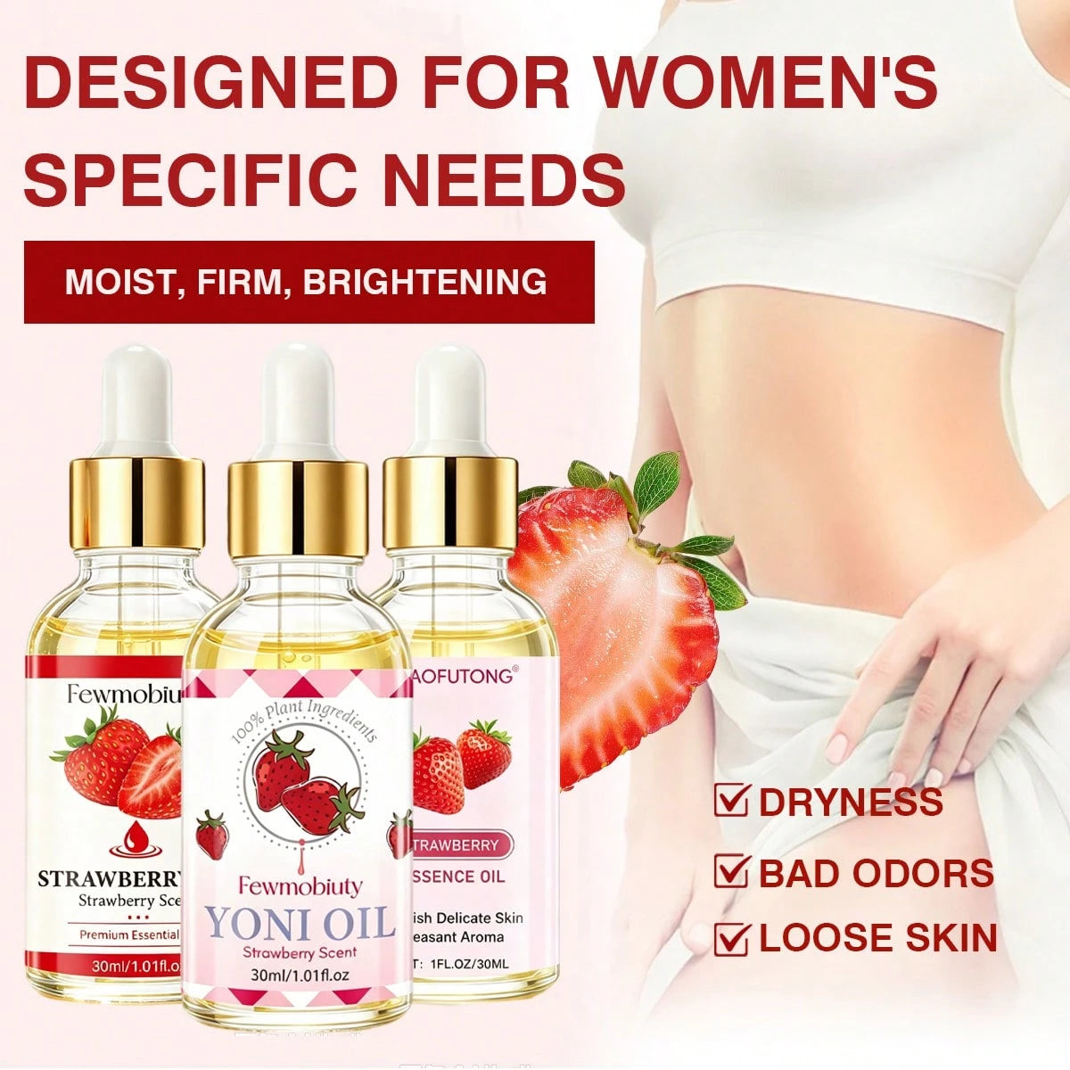 30ml Intimate Care Oil, 100g Intimate Cleansing Soap, Moisturizing And Nourishing, Improving Dullness And Laxity, Tightening And Hydrating, Intimate Care Oil, Recapturing The Youthful Glow