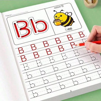 32-Page Toddler Alphabet Tracing Workbook- With Fun Visual Aids (Apples, Etc.), Easy Learning To Write, Perfect Educational Gift For Early Literacy And Fine Motor Skills