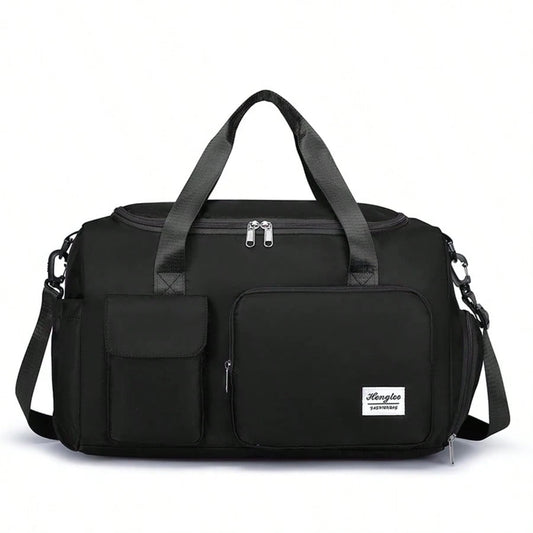 35L Large Capacity Fitness Travel Bag| Yoga Sports Crossbody Bag| Unisex Handbag| Independent Shoe Compartment + Wet Clothes Storage Bag| Waterproof Wear-Resistant Oxford Fabric| Dry-Wet Separati
