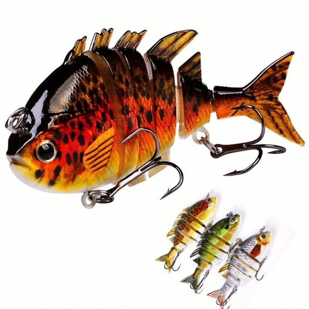 3D Bionic Fishing Lure, Topwater Lure, Artificial Bait With Double Hook, Fishing Accessories For Outdoor Fishing, Tackle Supplies