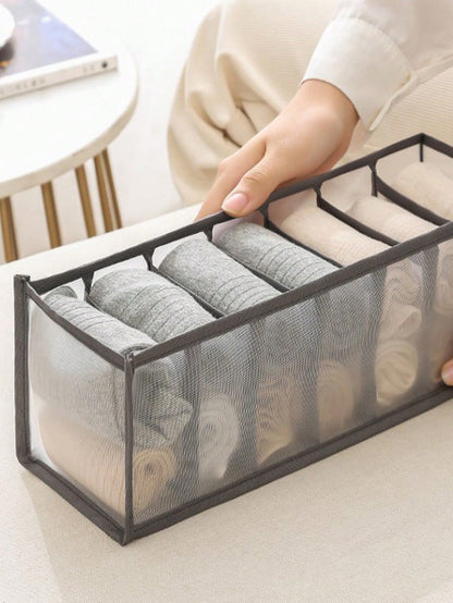 3pcs/5pcs Black Underwear Storage Bags, Drawer Style Storage Boxes, Suitable For Storing Socks And Other Items, Can Also Be Used As Summer/Autumn Decor, Holiday Decor, Room Decor, Home Decor Or Bedroo
