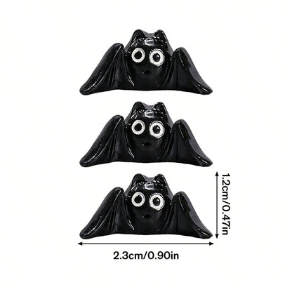 3pcs Cool Bat Car Rearview Mirror Decor, Cute Bat Dashboard Ornament, Halloween Car Interior Decoration, Bat Lover Gift, Mini Car Ornament