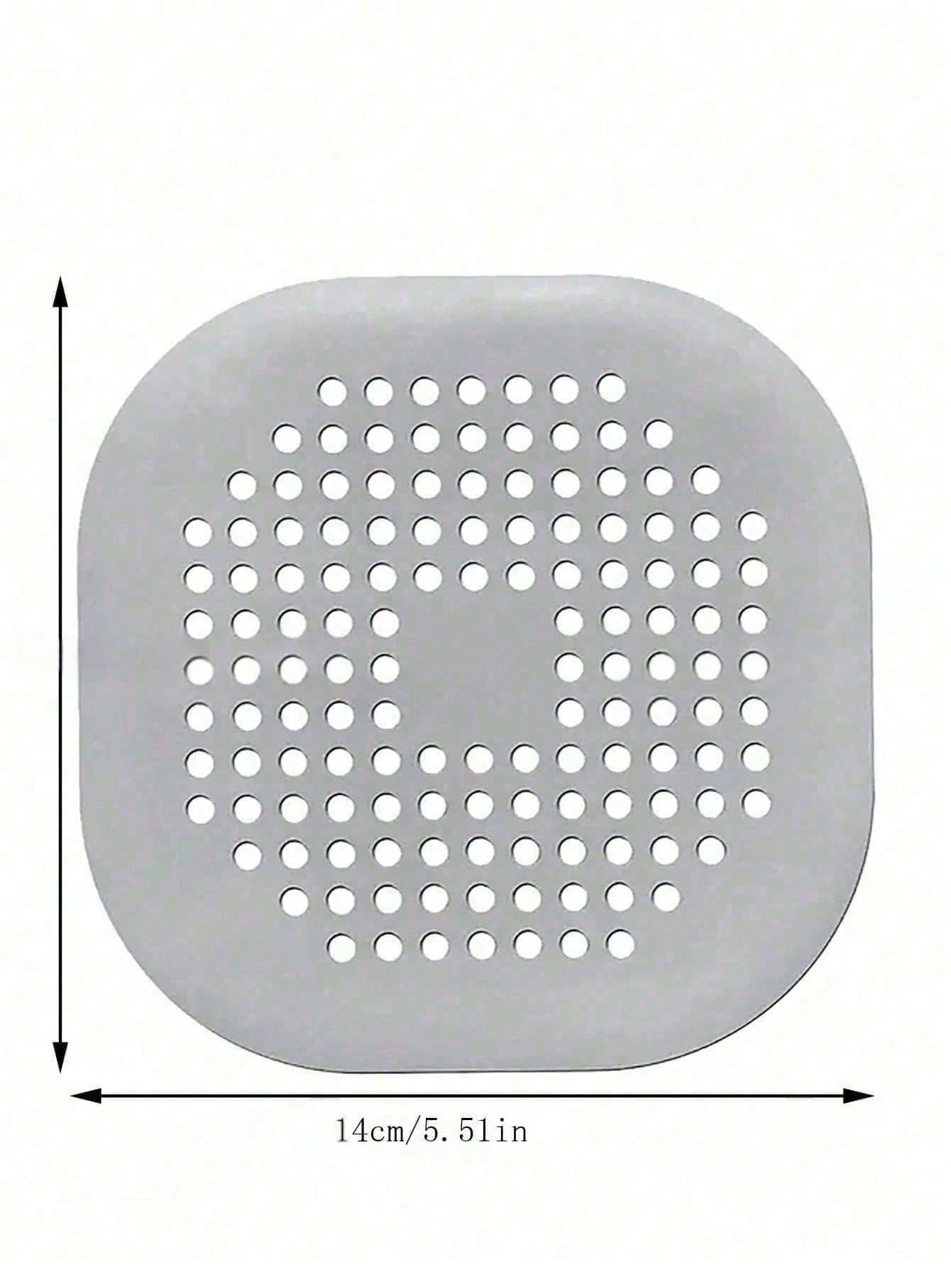 3pcs Drain Stopper With Suction Cup, Hair Catcher Filter For Kitchen And Bathroom To Prevent Clogging