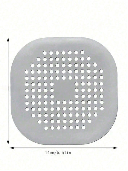 3pcs Drain Stopper With Suction Cup, Hair Catcher Filter For Kitchen And Bathroom To Prevent Clogging