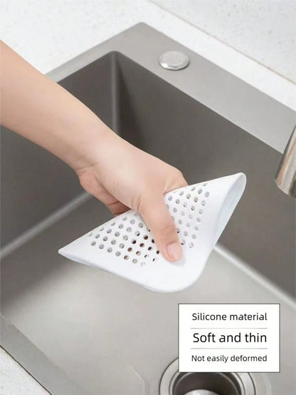 3pcs Drain Stopper With Suction Cup, Hair Catcher Filter For Kitchen And Bathroom To Prevent Clogging