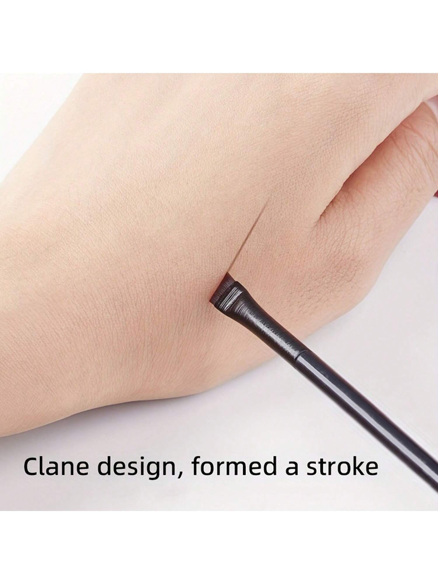 3pcs Fine Eyeliner & Eyeshadow Brushes Set, Crescent Blade Ultra-Thin Flat Angled Brush, Suitable For Silk Detail Eye Makeup Beauty Cosmetic Tool,Eyebrow Brush,Eyeshadow Brush,Spoolie,Spoolie Brush,Gi