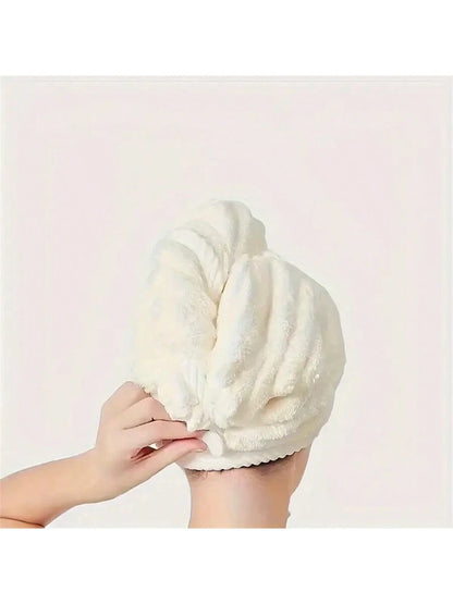 3pcs Striped Quick-Dry Hair Towels, Soft Headband For Women, Suitable For Long & Short Hair, Super Absorbent, Soft & Comfortable, Effectively Smoothens Frizzy Hair, Daily Essential Towel Gift, Bathroo