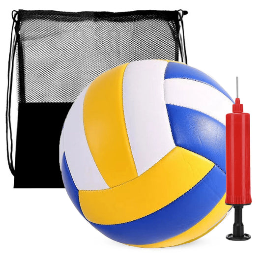 3pcs Volleyball Set (Volleyball + Air Pump + Storage Bag), Outdoor Training Beach Volleyball- Official Size 5- Comfortable Feel & Durable- Suitable For Beginners Or Sports Enthusiasts