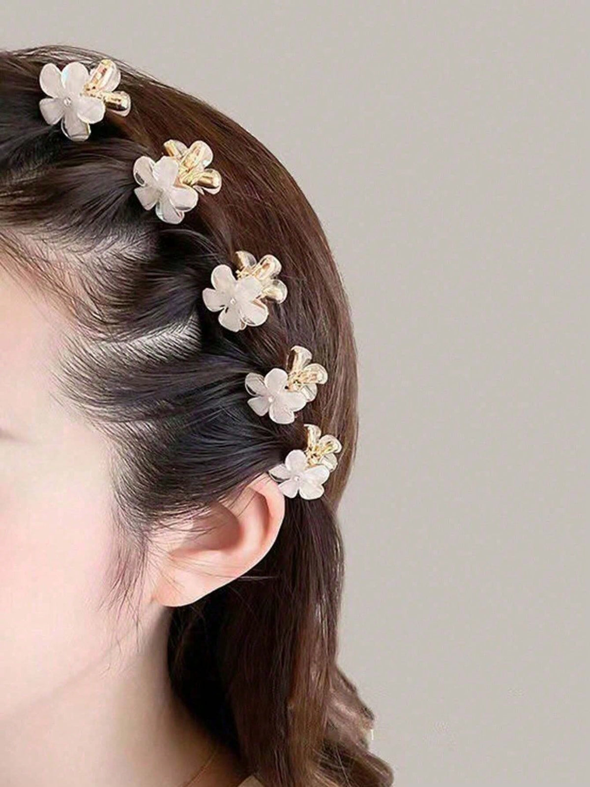 4/12/20pcs Set Exquisite Shiny Mini Colorful Sweetheart Flower Hair Clips, Princess Style Hair Pins, Fashion Hair Accessories. Suitable For Women's Daily Wear, Also For Party, Holiday Styling, Ideal G