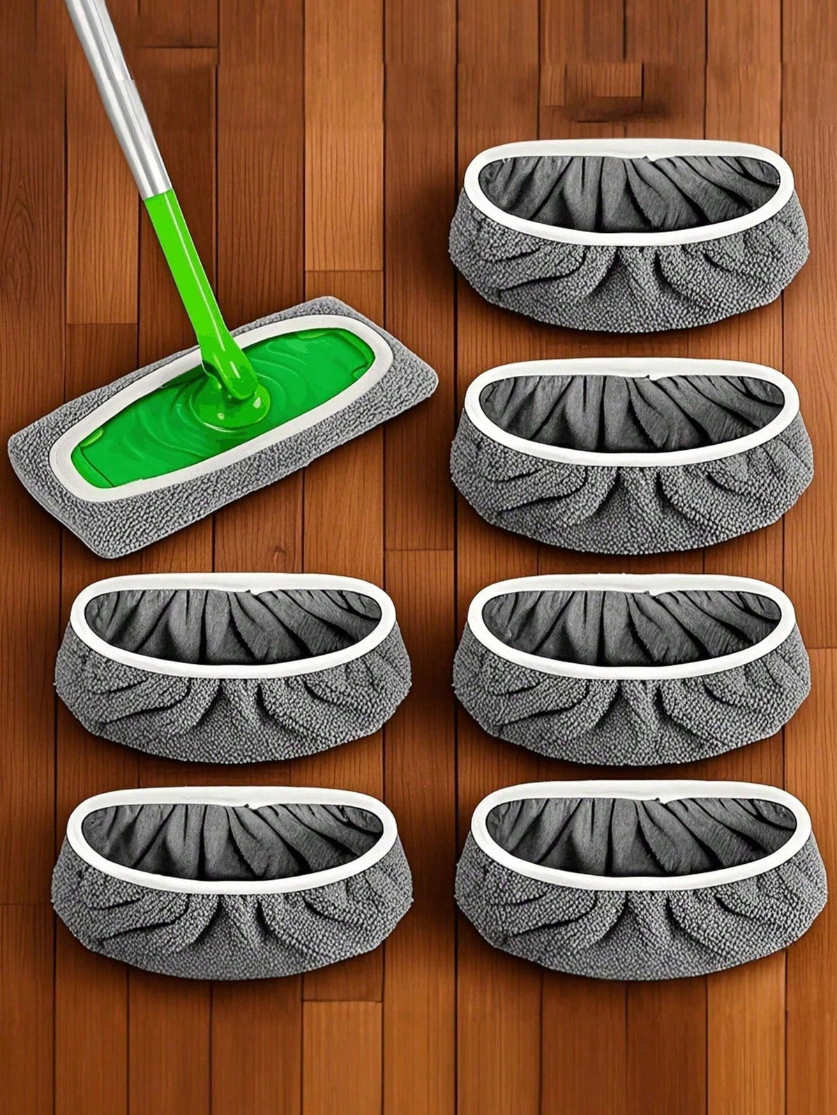 4/2/1pc Reusable Mop Cloth, Dry/Wet Dual-Use Flat Mop Pad, Washable, Suitable For Hardwood Floor Cleaning: Durable, High Absorbency, Suitable For Dry/Wet Cleaning, Compatible With Most Flat Mops, Mop