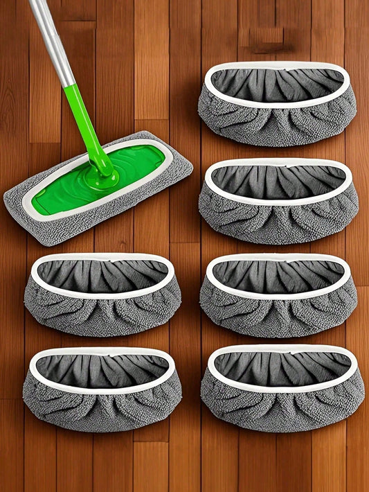 4/2/1pc Reusable Mop Cloth, Dry/Wet Dual-Use Flat Mop Pad, Washable, Suitable For Hardwood Floor Cleaning: Durable, High Absorbency, Suitable For Dry/Wet Cleaning, Compatible With Most Flat Mops, Mop