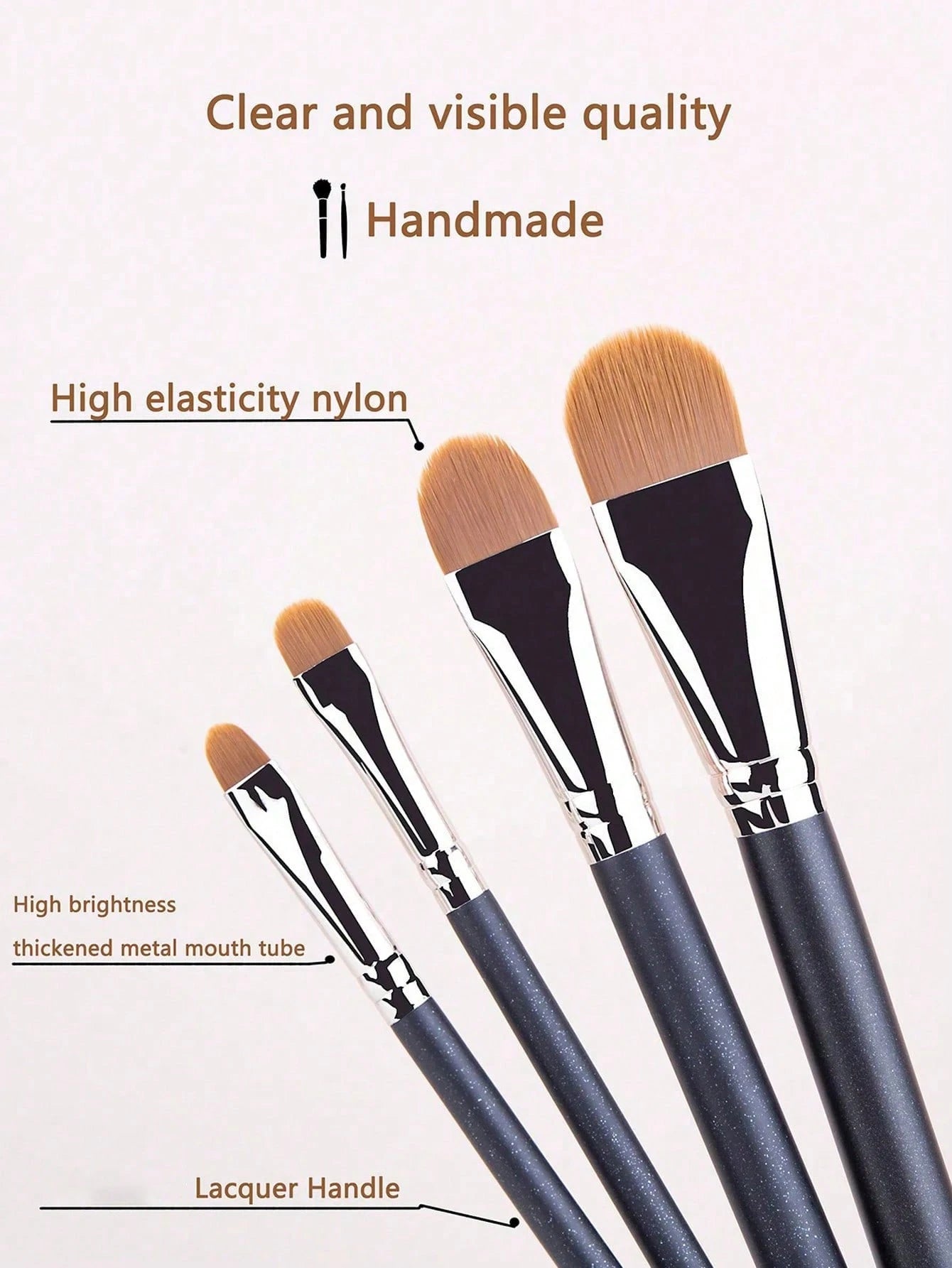 4/2/1pcsSet Upgraded Flat Circular Ultra-Thin Concealer Foundation Makeup Brushes,For Professional Liquid Foundation And Concealer Contouring Portable Multi-Functional Makeup Brush For Face: Foundatio