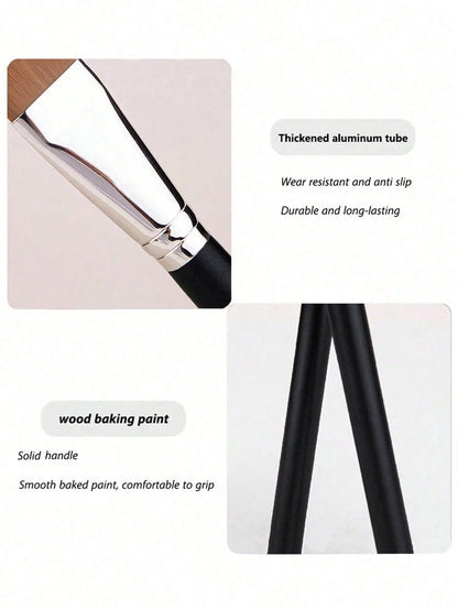 4/2/1pcsSet Upgraded Flat Circular Ultra-Thin Concealer Foundation Makeup Brushes,For Professional Liquid Foundation And Concealer Contouring Portable Multi-Functional Makeup Brush For Face: Foundatio