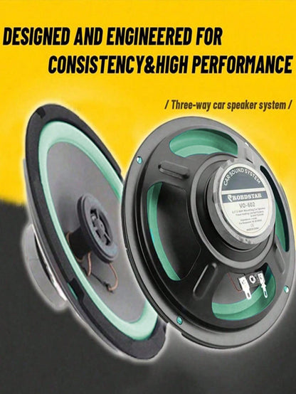 4/5/6.5inch 2 Way Car Audio Speaker Car Tuning Audio Speaker Heavy Mid-Bass Ultra-Thin Modified Speaker Horn Full Range Frequency Automotive Loudspeaker For Vehicle Sound System