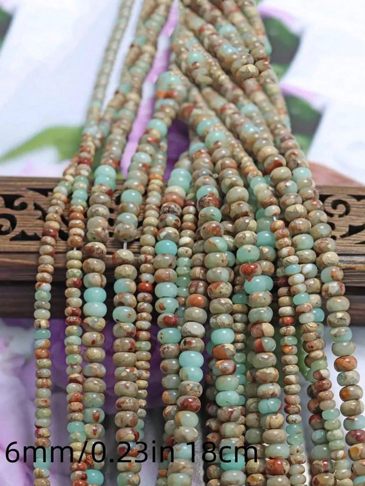 4/6/8/10mm Natural Serpentinite Light Brown Round Beads- Multi-Color Marble Texture Earth Tone, Handmade Loose Beads, Suitable For Jewelry Making, Such As Bracelet And Necklace DIY Accessories, DIY B