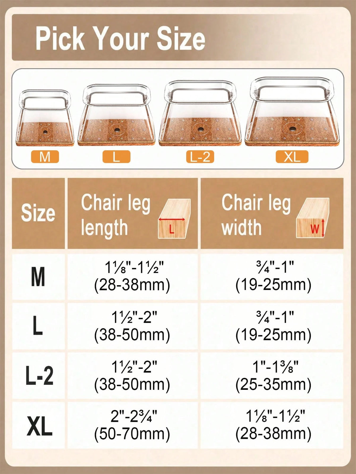 4/8/16/24pcs Rectangular Chair Leg Floor Protectors, Suitable For Hardwood Floors Furniture Pads, Chair Leg Furniture Glides, Silicone Chair Leg Caps, Prevent Floor Scratches And Reduce Noise, Suitabl
