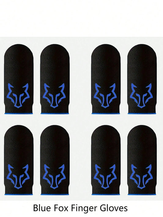 4 Pairs Carbon Fiber Finger Sleeves With Fox Thumb Sleeves Finger Seamless Touchscreen Anti-Sweat Breathable Finger Covers,Kitchen,Bathroom,Home,Household Suppliers