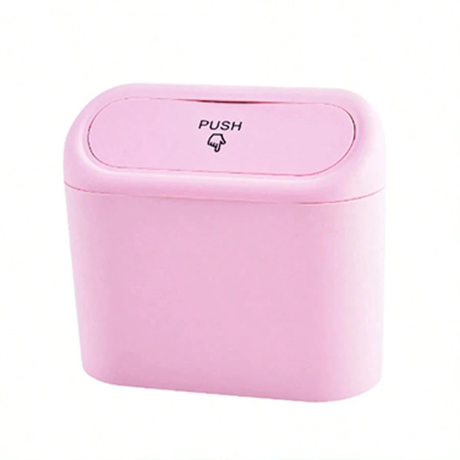 4-Roll Trash Bag Equipped Car Trash Can With Lid, Leak-Proof, Portable Hanging Car Garbage Bin, Suitable For Various Vehicle Models, Car Organizer