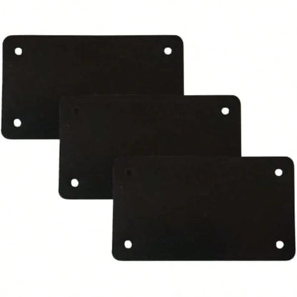 4"X7" Blank Black Motorcycle License Plate- Perfect For Custom Vinyl Designs And Business Use DIY And DTF Projects Pack Of 3