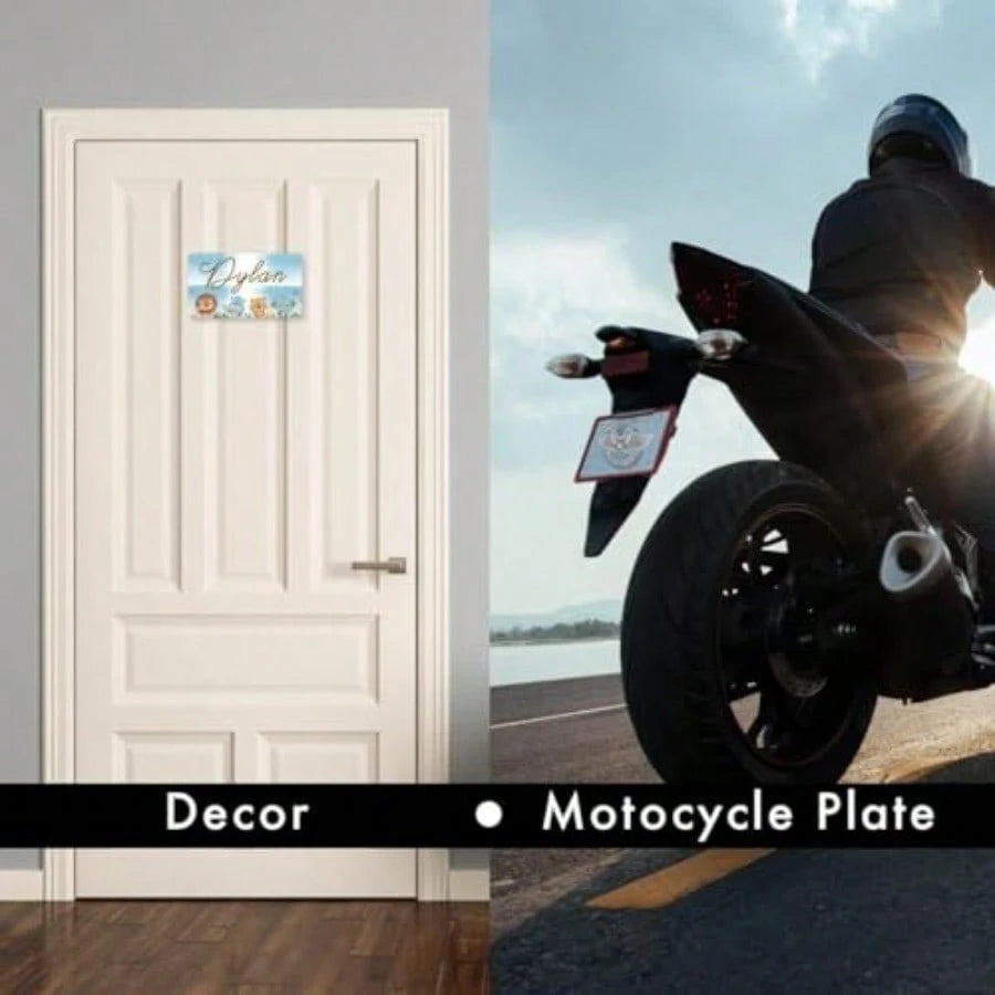4"X7" Blank Black Motorcycle License Plate- Perfect For Custom Vinyl Designs And Business Use DIY And DTF Projects Pack Of 3