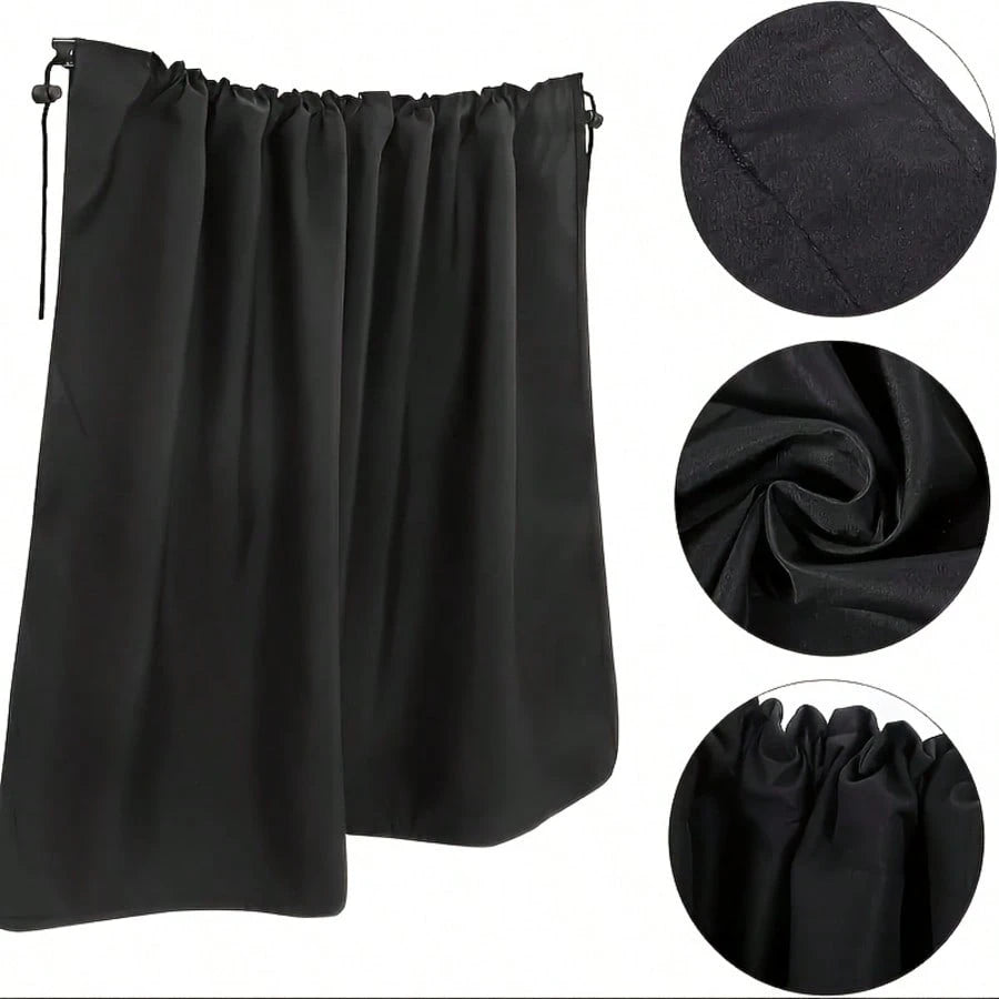 4PC Car Privacy Curtains- 95% Blackout Sunshades W/Adjustable Divider For SUV/Sedan- Privacy Shades For Travel, Camping