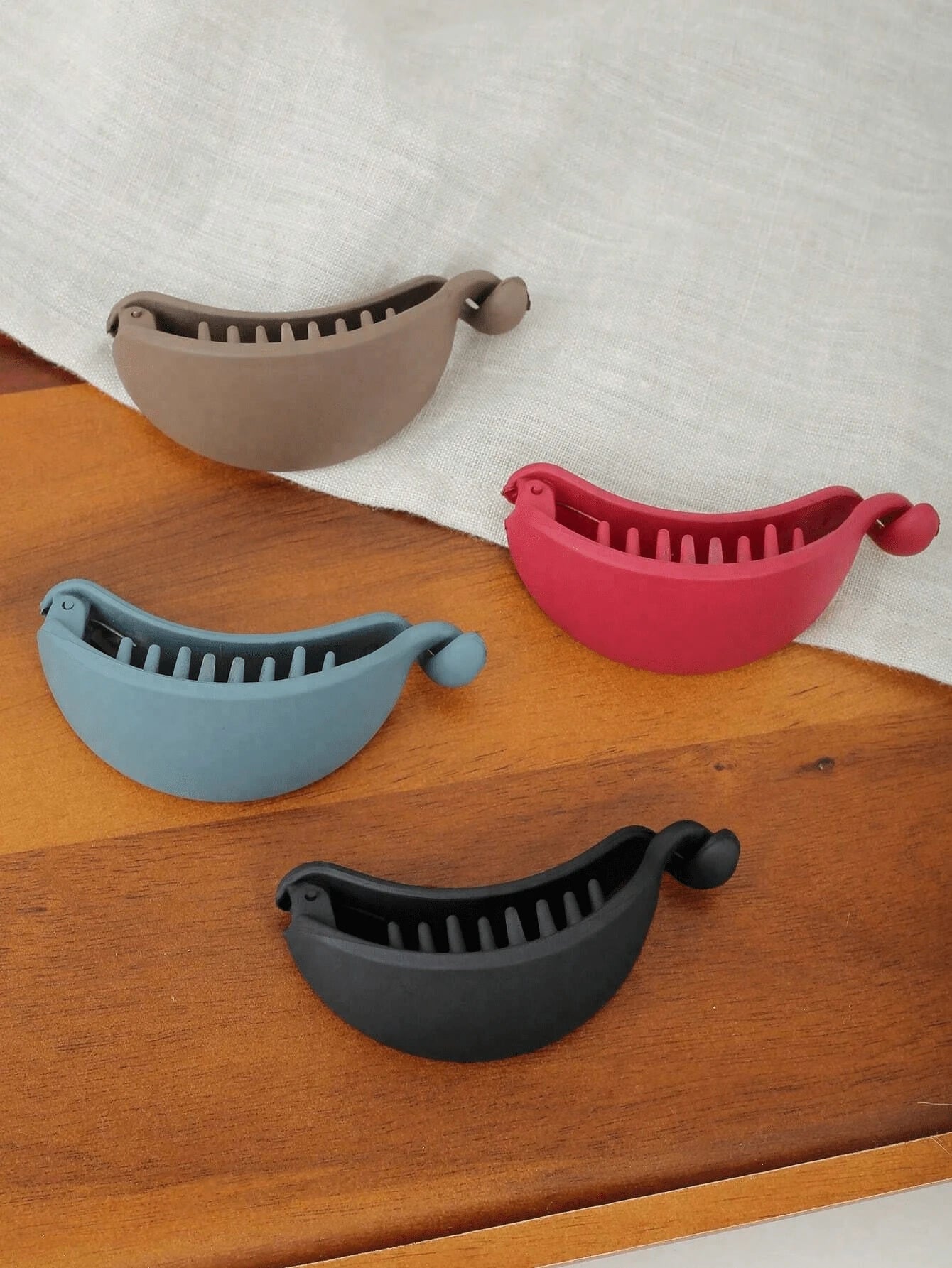 4pcs/1pc Elegant Ponytail Hair Claw Clips, Minimalist Style Hair Accessories For Women, Suitable For Fall Decor, Office, Casual Outfit Back To School Hair
