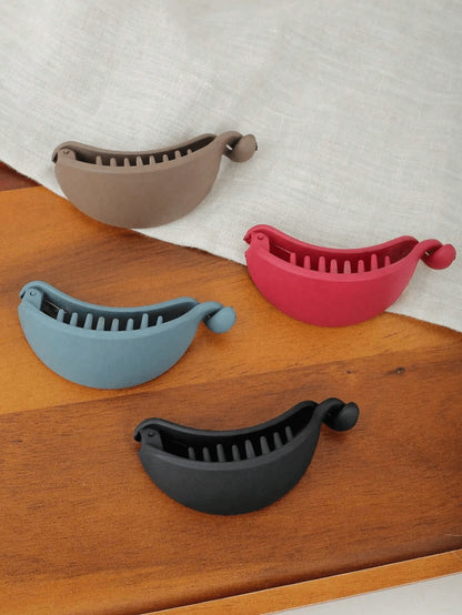 4pcs/1pc Elegant Ponytail Hair Claw Clips, Minimalist Style Hair Accessories For Women, Suitable For Fall Decor, Office, Casual Outfit Back To School Hair