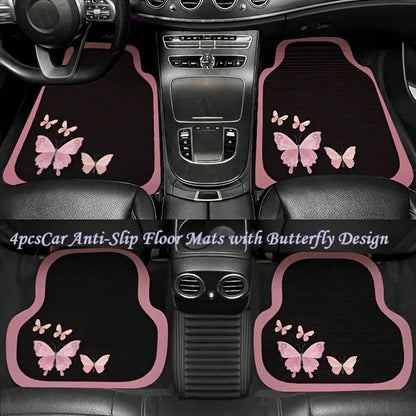 4pcs/2pcs Geometric Pattern Full Coverage Car Floor Mats- Durable & Easy To Clean- Suitable For Most Sedans, SUVs And Trucks