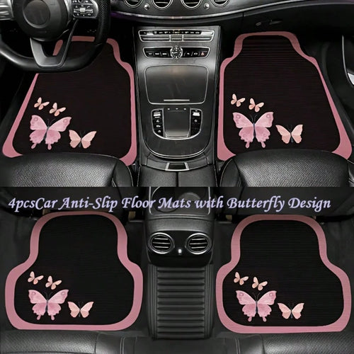 4pcs/2pcs Geometric Pattern Full Coverage Car Floor Mats- Durable & Easy To Clean- Suitable For Most Sedans, SUVs And Trucks