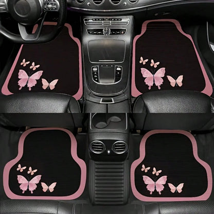 4pcs/2pcs Geometric Pattern Full Coverage Car Floor Mats- Durable & Easy To Clean- Suitable For Most Sedans, SUVs And Trucks