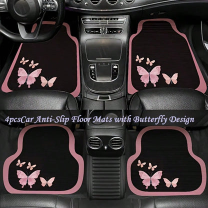 4pcs/2pcs Geometric Pattern Full Coverage Car Floor Mats- Durable & Easy To Clean- Suitable For Most Sedans, SUVs And Trucks