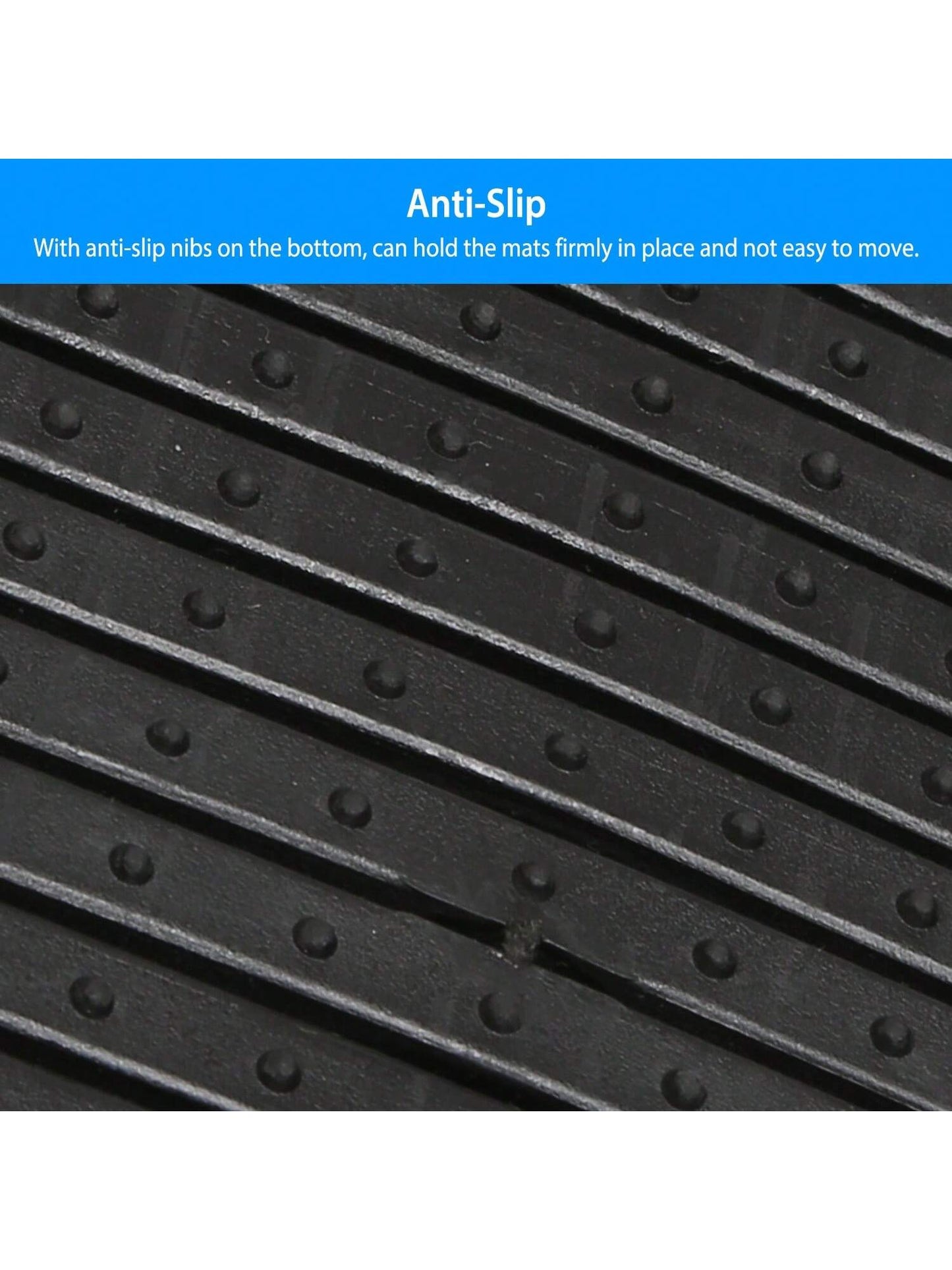 4Pcs Automotive Floor Mats Front And Rear PVC Rubber Floor Mats Heavy Duty Drive Vehicle Car Mats With Trimmable Design Fit Most Cars SUVs Trucks