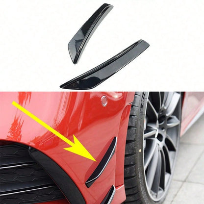 4pcs Car Front & Rear Bumper Anti-Collision Strips, Front Bumper Wind Deflector Body Decorative Stickers, Spoiler Noise Reduction Car Front Lip Stickers