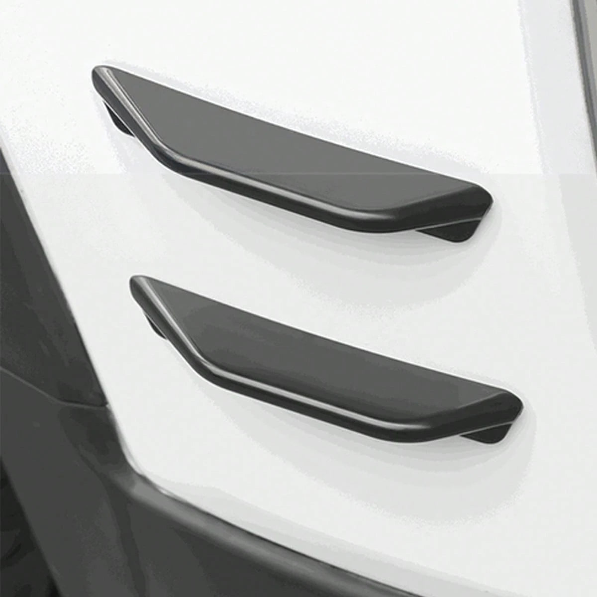 4pcs Car Front & Rear Bumper Anti-Collision Strips, Front Bumper Wind Deflector Body Decorative Stickers, Spoiler Noise Reduction Car Front Lip Stickers