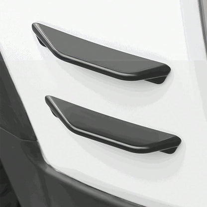 4pcs Car Front & Rear Bumper Anti-Collision Strips, Front Bumper Wind Deflector Body Decorative Stickers, Spoiler Noise Reduction Car Front Lip Stickers