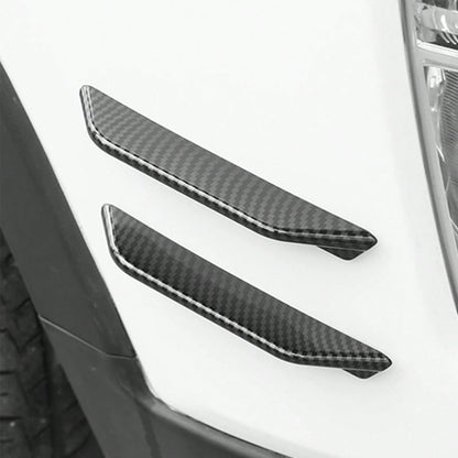 4pcs Car Front & Rear Bumper Anti-Collision Strips, Front Bumper Wind Deflector Body Decorative Stickers, Spoiler Noise Reduction Car Front Lip Stickers