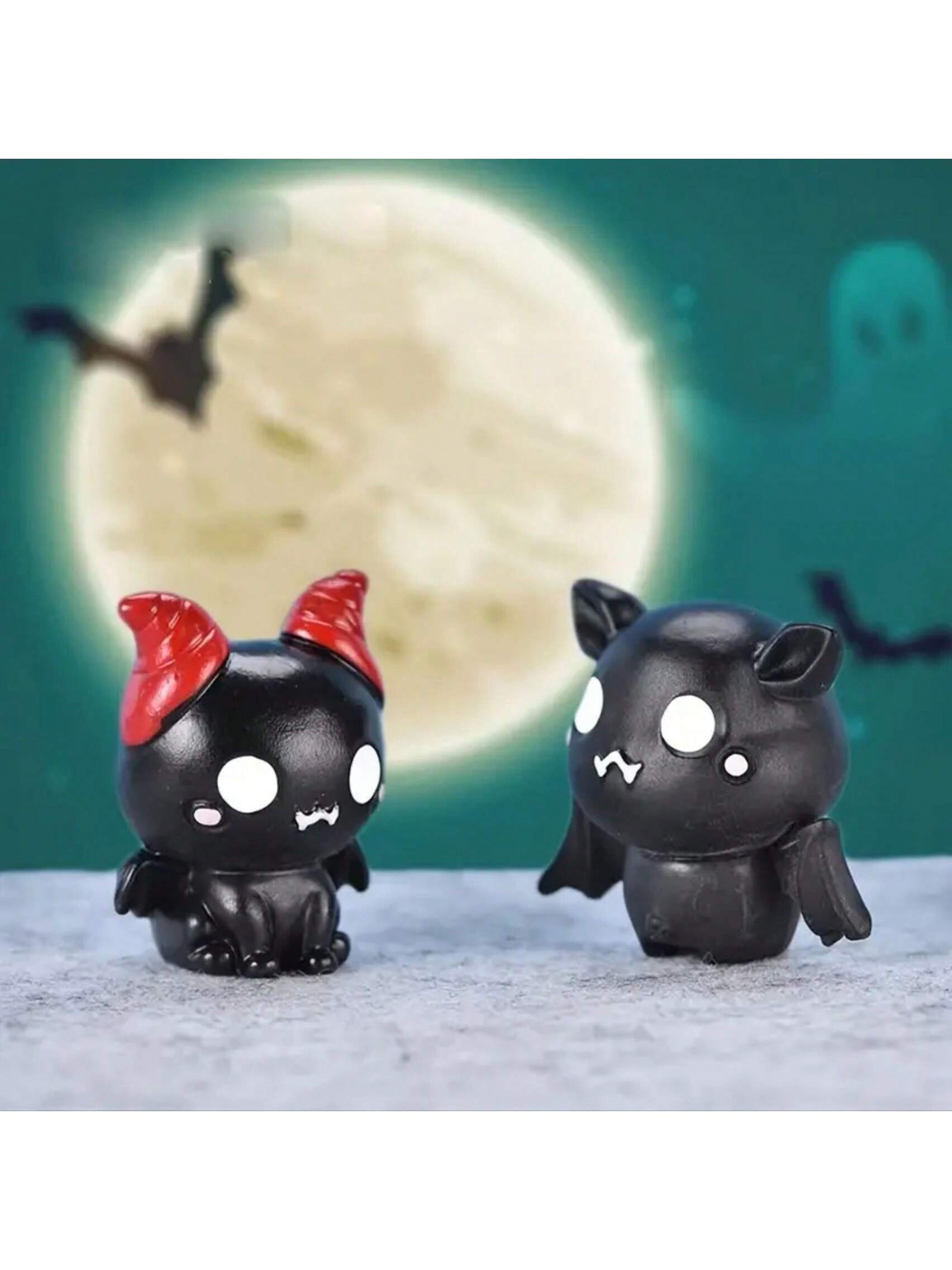 4pcs Cute Halloween Themed Resin Car Dashboard Hanging Decor- Charming Car Interior Accessories