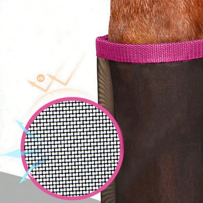 4pcs Horse Fly Boots, Breathable Mesh Horse Leg Wraps To Reduce Hoof Injury And Leg Fatigue, Prevent Horse From Flies And Mosquito Bites
