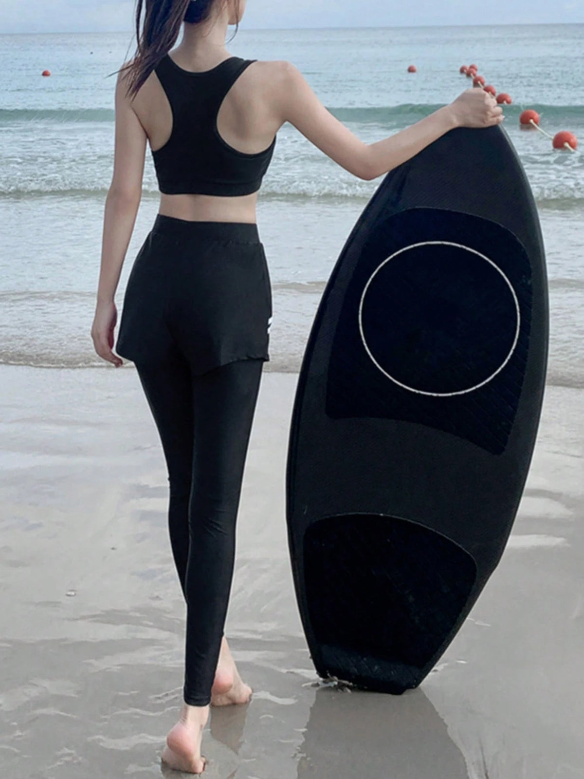 4pcs Long Sleeve And Pants Beach Diving Suit Set Spring Sports Vacation Summer
