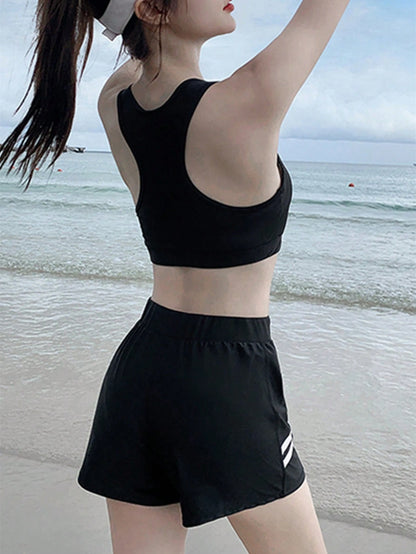 4pcs Long Sleeve And Pants Beach Diving Suit Set Spring Sports Vacation Summer