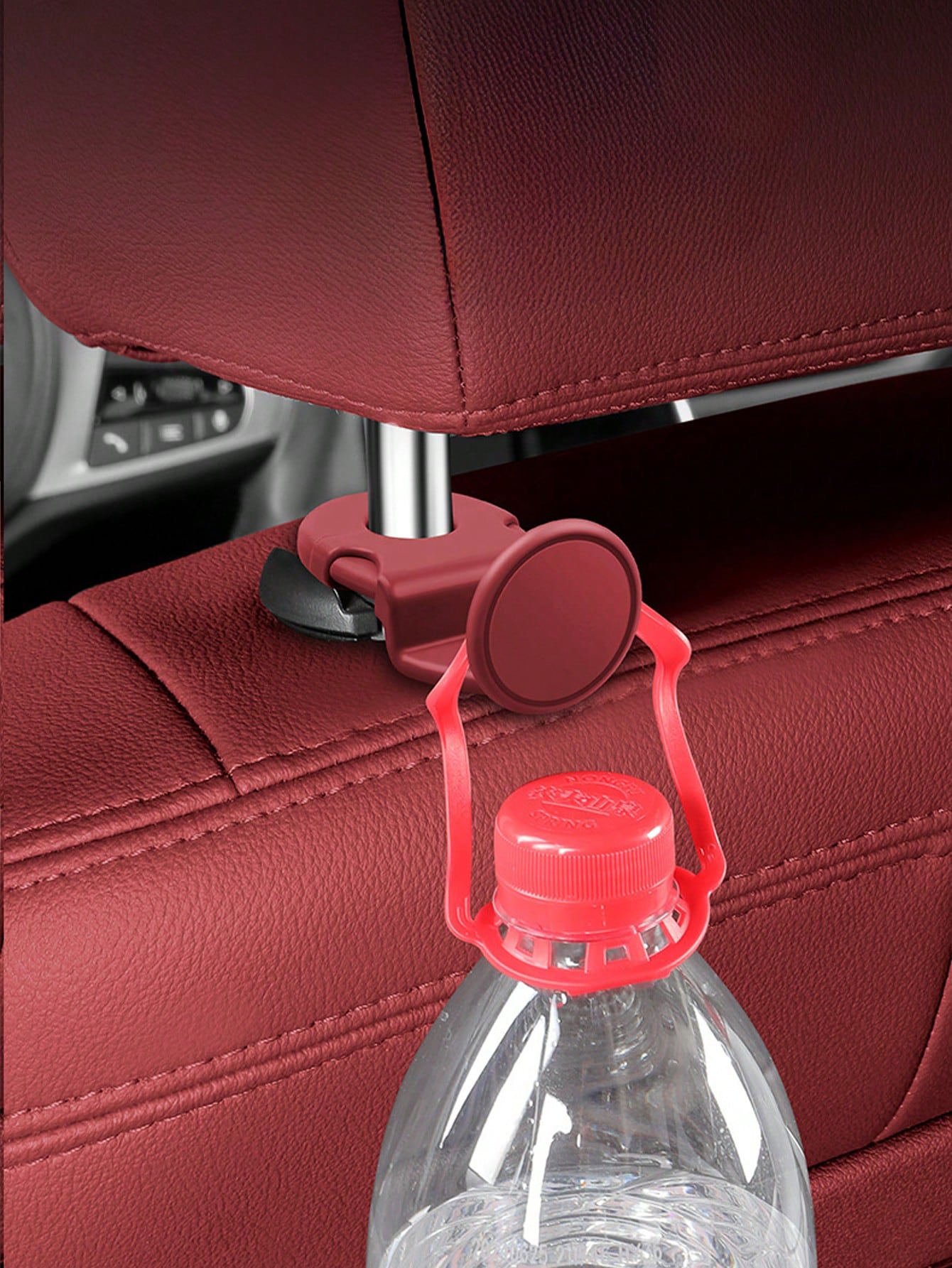 4pcs Universal Car Seat Back Hooks, Durable ABS Material, Car Storage Hanging Hooks, Suitable For Backseat, Bag Hooks, Car Interior Decor Accessories, Fit For All Vehicle Models