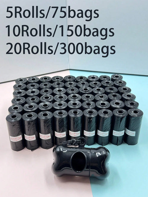 5/10/20/50 Rolls Thickened Leak-Proof Dog Poop Bags, Small Dog/Cat Pooper Scooper Bags, Outdoor Cleaning