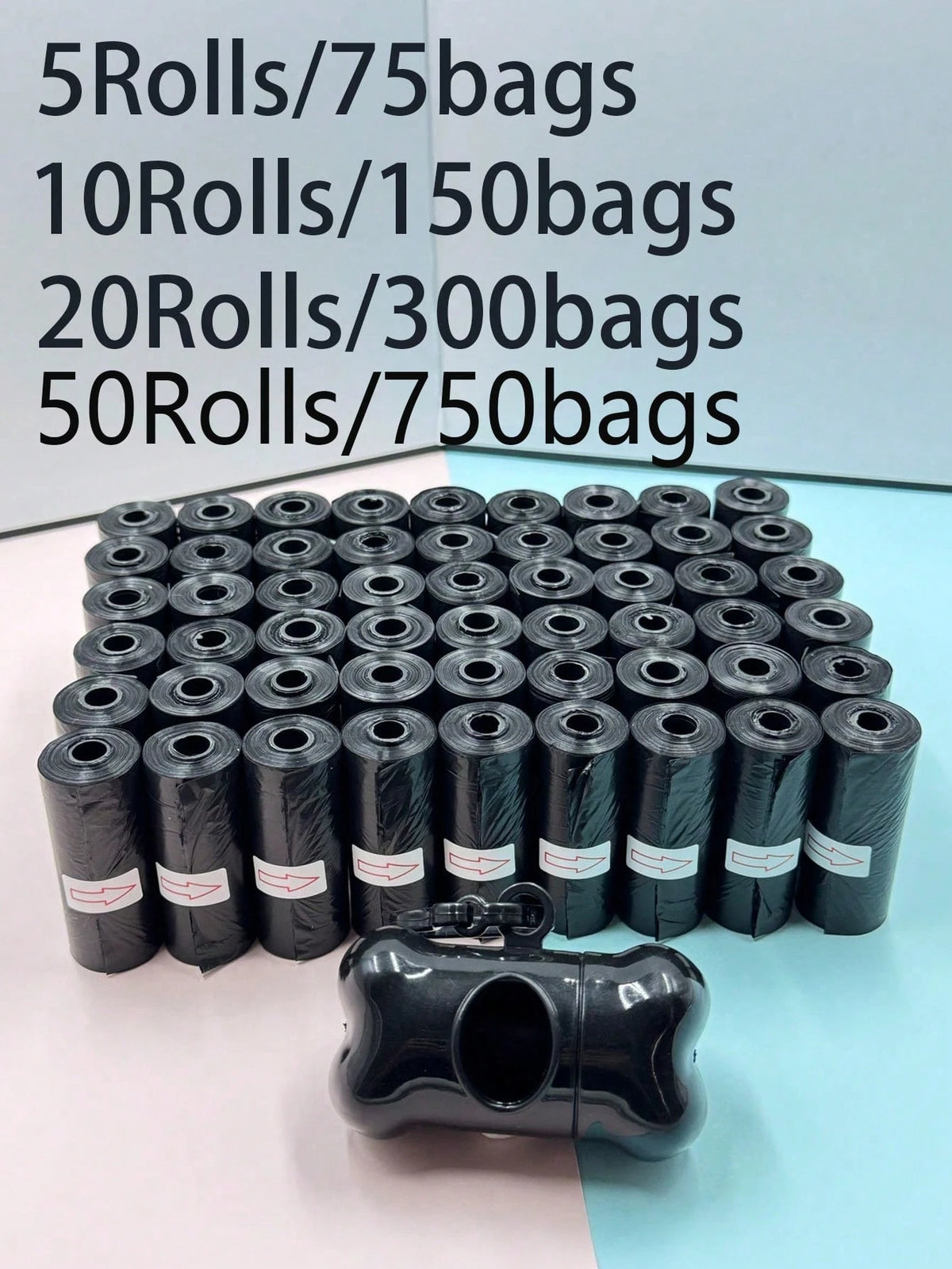 5/10/20/50 Rolls Thickened Leak-Proof Dog Poop Bags, Small Dog/Cat Pooper Scooper Bags, Outdoor Cleaning